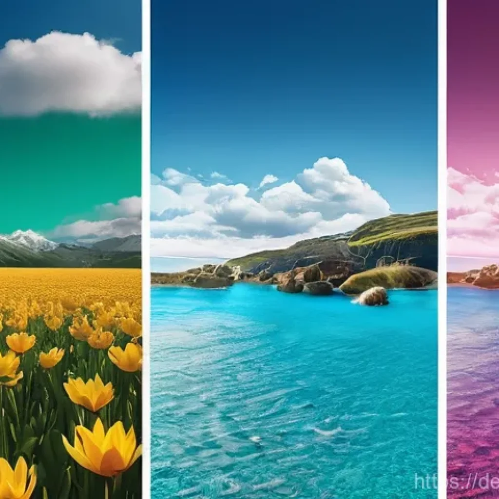 지역생산의 장점과 단점 - Here are three detailed image prompts in English, designed for image generation, adhering to all spe...
