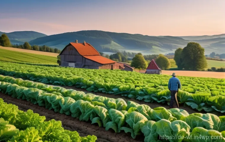 지역생산의 패러다임 변화 - **Vibrant German Farmer's Market Scene with Local Produce and Community**
    A lively, outdoor farm...
