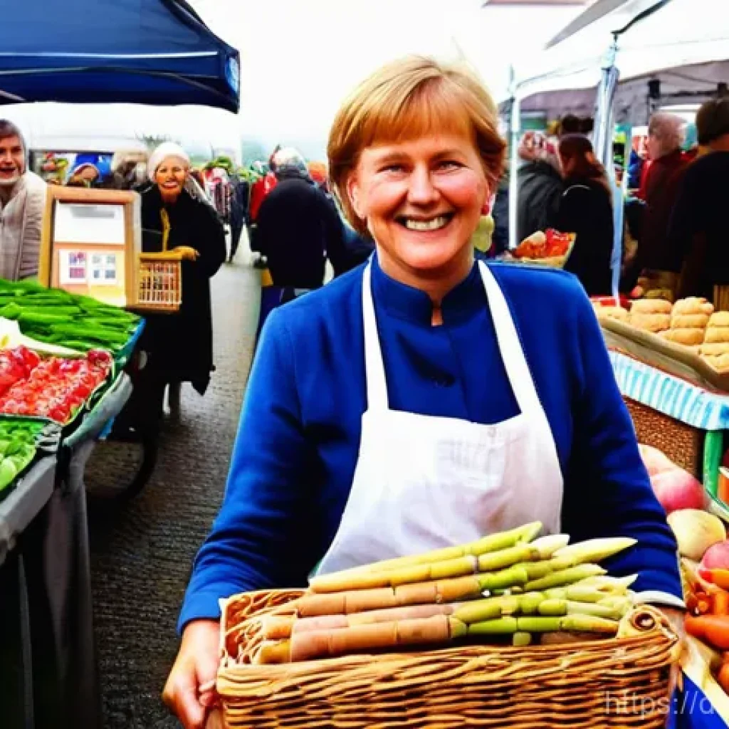 지역생산이 소비자에게 미치는 영향 - **A Vibrant German Farmer's Market Experience**
A bustling German farmer's market (Bauernmarkt) ...